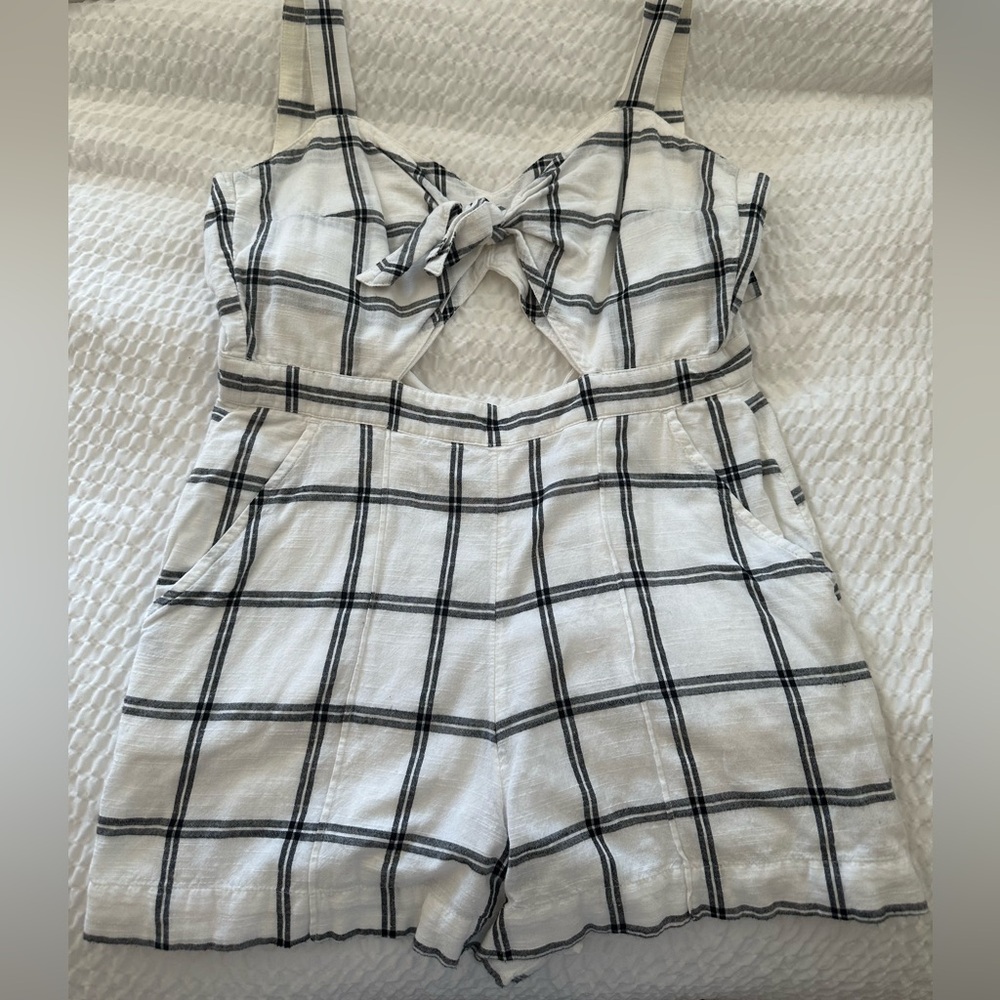Abercrombie Plaid Jumpsuit Size 0